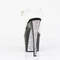 Босоніжки Pleaser Adore-708CRS-2 на підборах 7 дюймів, з ремінцем на щиколотці 2 3/4 дюйма, прозорі/чорні - сріблясті RS