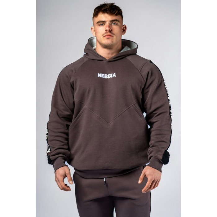 Худі чоловіча Nebbia Training Hoodie HERO Brown 300
