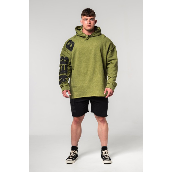 Худі Nebbia Washed-off Oversized Pullover Hoodie NO BS Green 371
