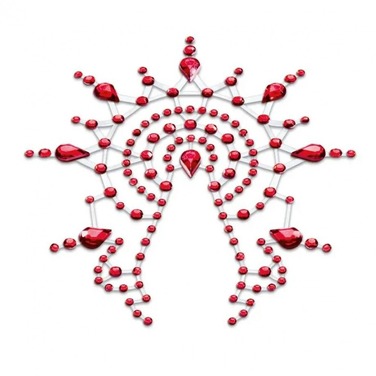 Украшения для груди и бикини со стразами Gloria Petits Joujoux, красные