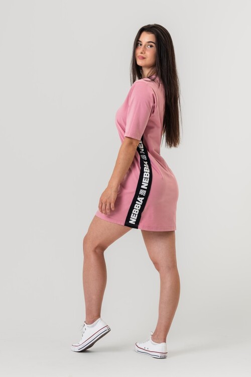Плаття Oversized T-Shirt Dress NEBBIA CLUB Old Rose 594 Roze