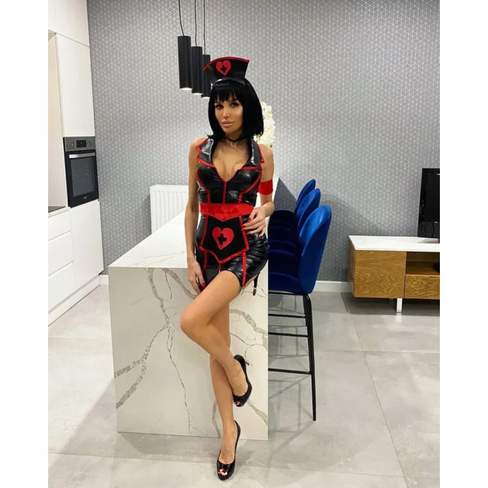Костюм сексуальної медсестри XS Naughty Nurse Leg Avenue, 4 предмети