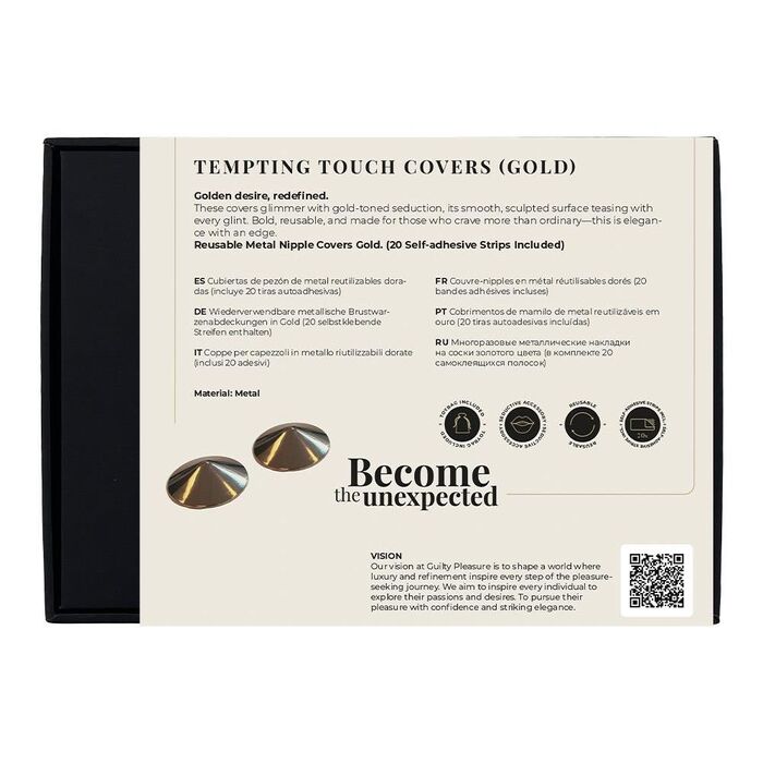 Пестиси на соски Guilty Pleasure Tempting Touch Covers, золоті
