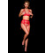 Бюстгальтер відкритий OhMyG! Paris Half Bra мереживний, червоний, L-XL