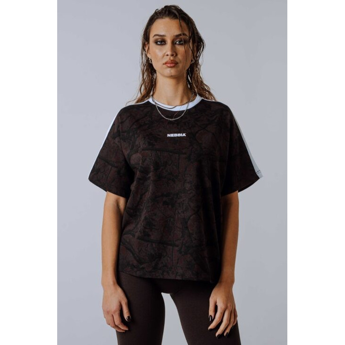 Футболка Nebbia Relaxed Tee POWER Dark Brown Camo 894