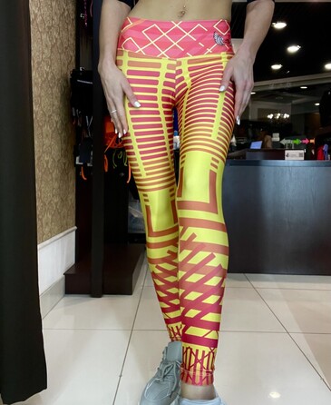 Легінси MyAngel With Honeycomb Print Yellow