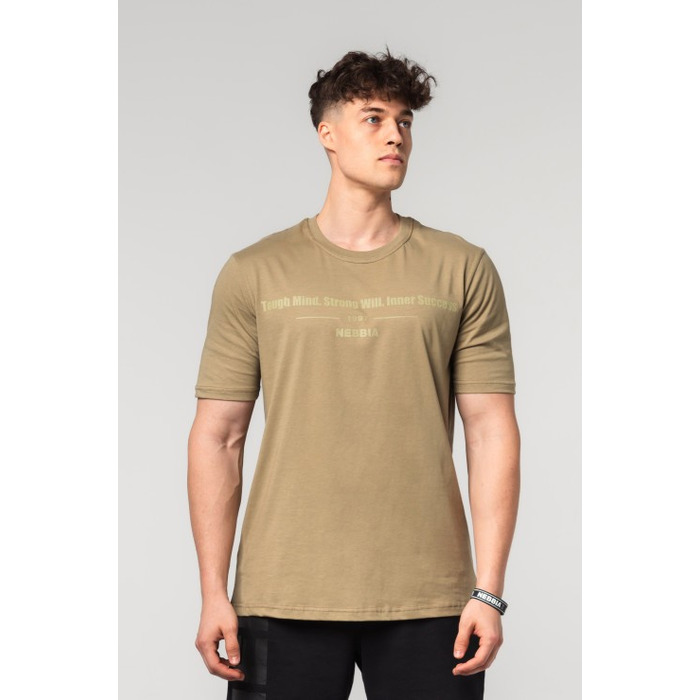 Футболка Nebbia Muscle Fit T-shirt FLEXIN' Green 358