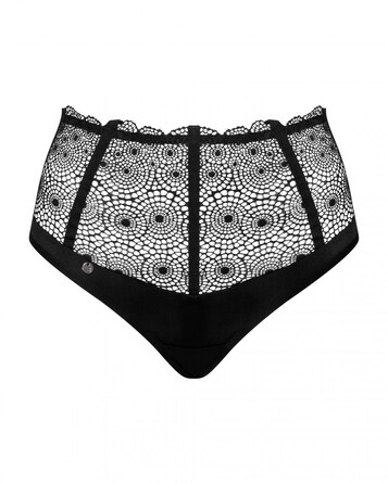 Сексуальні стрінги на високій талії Obsessive Sharlotte panties black L/XL
