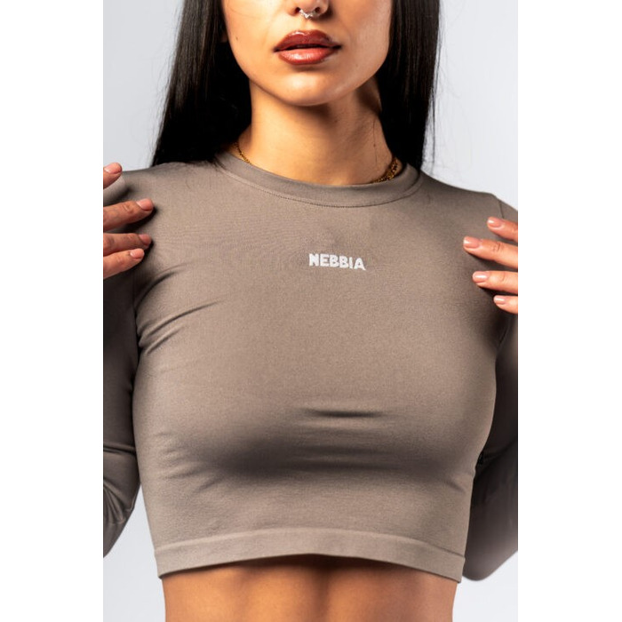 Топ Nebbia Seamless Long-Sleeve Top POWER Light Brown ASH 892