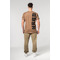 Футболка Nebbia Washed-off Cotton T-shirt MAX OUT Light Brown 357