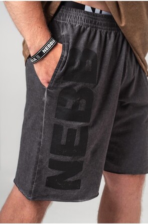 Шорти Nebbia Washed-off Gym Sweatshorts NO BS Black 367