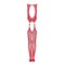 Бодистокинг с открытым доступом с узором Obsessive N122 красный, S/M/L
