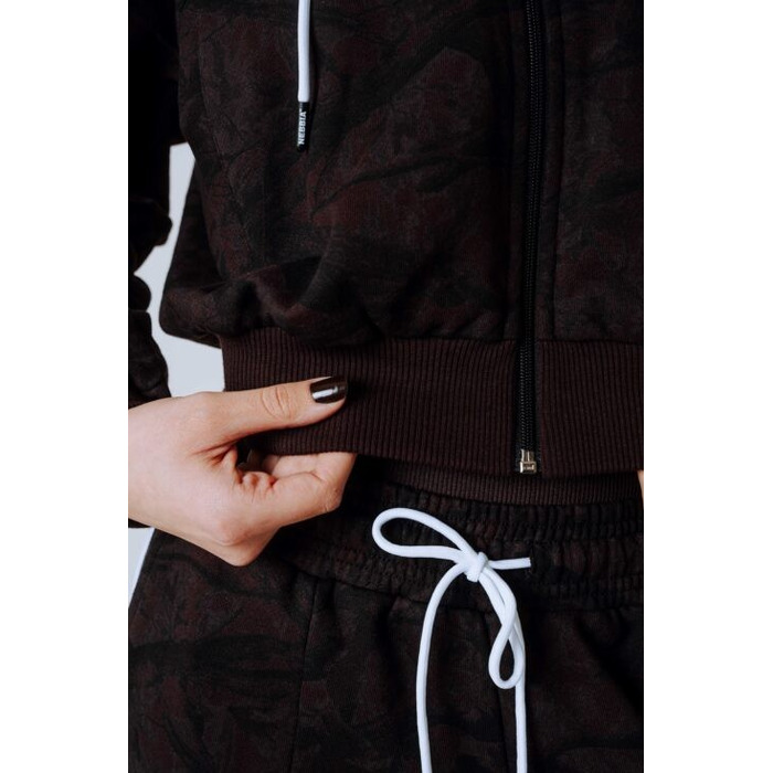 Спортивна кофта Nebbia Relaxed Zip Hoodie POWER Dark Brown Camo 895