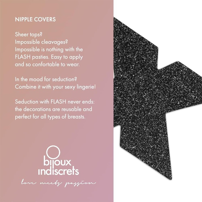 Пестиси у вигляді хрестів Bijoux Indiscrets, чорні