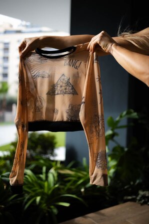 купальник топ Baisse & плавочки Baisse и Рашгард ТАТУ