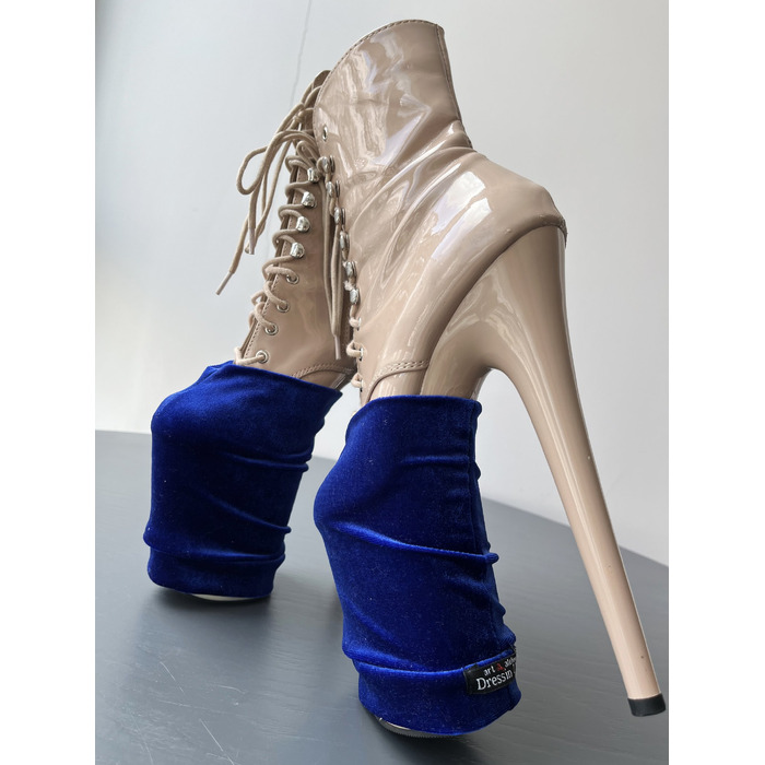 Захисти для Взуття Velvet для Pole Dance Heels Захист та Елегантний Вигляд - темно-синій