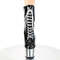 Ботинки Pleaser Adore-1020, каблук 7 дюймов, 2 3/4 дюйма, шнуровка спереди, боковая молния, чёрный/серебристый хром