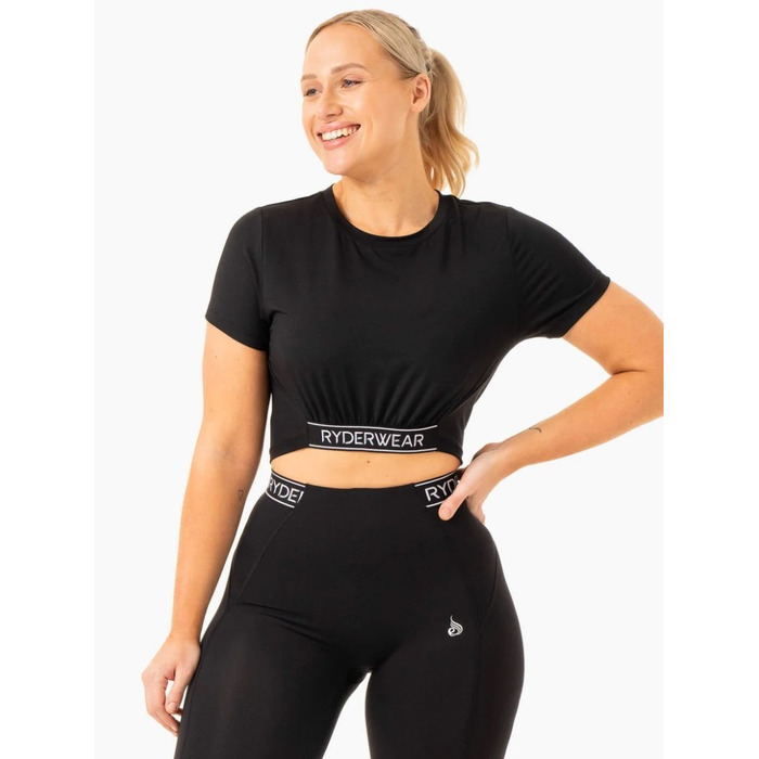 Топ Level Up Cropped T-Shirt - Black