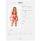 Портупея пояс Obsessive Elianes harness, червона, XS/S