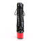 Чоботи Pleaser Adore-1020 на підборах 7 дюймів, двоколірні черевики на шнурівці 2 3/4 дюйма PF, чорні/червоні