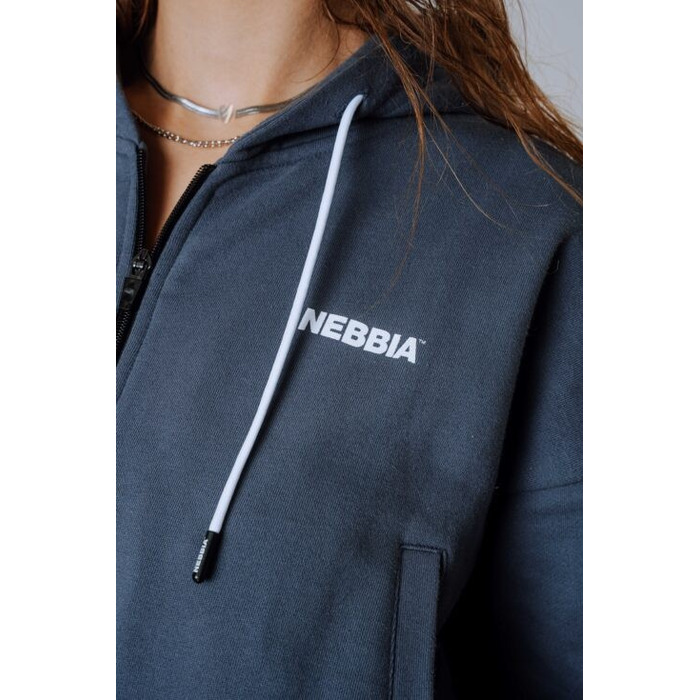 Спортивна кофта Nebbia Relaxed Zip Hoodie POWER Grey 895