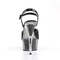 Босоніжки Pleaser Delight-609-5G *6 дюймів на підборах, 1 3/4 дюйма з блискітками та ремінцем на щиколотці, чорні