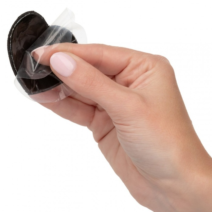 Пэстисы на соски в форме сердец Radiance CalExotics, со стразами, черные