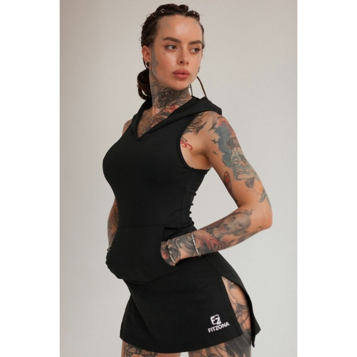 Плаття Fitzona Black Dress With Hoodie