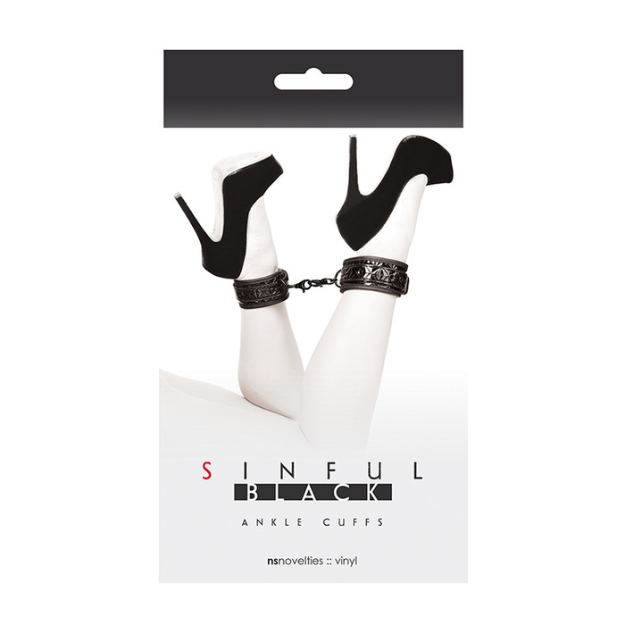 Поножи NS Novelties SINFUL BLACK ANKLE CUFFS
