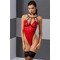 Боді з високим вирізом стегна, S/M червоний Akita Body - Passion Exclusive