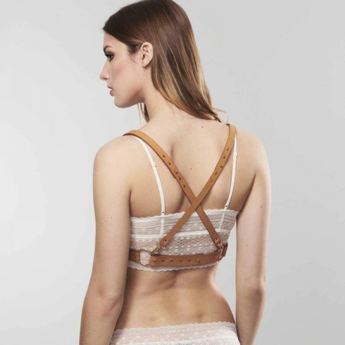 Портупея на груди MAZE Bijoux Indiscrets бежева, OS