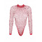Боді Obsessive B126 teddy red S/M/L