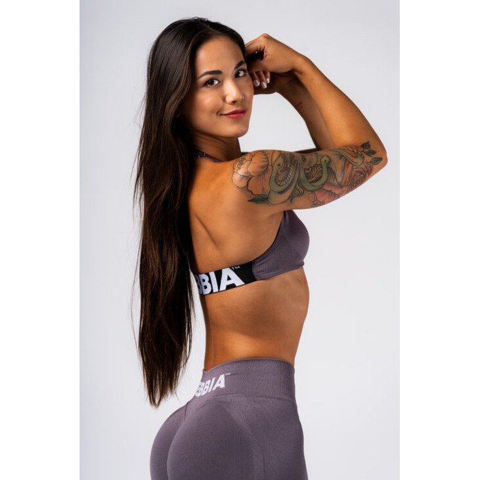 Топ Nebbia Lift-Up Sports Bra FLOW SEAMLESS Dark Grey 495