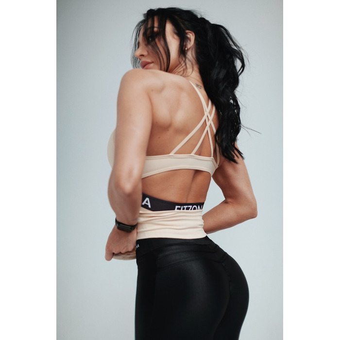 Майка BEIGE BLOUSE WITH CUTOUT ON THE BACK