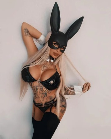 Маска Кролика для доповнення сексуального костюма Leg Avenue, білий