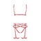 Комплект контурної білизни MAGALI SET WITH OPEN BRA red S/M - Passion