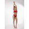 Шорты Freya для Pole Dance, Exotic и сценических выступлений с двойными ремешками, красный цвет