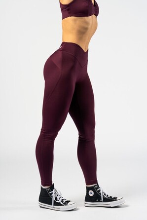 Легінси Nebbia V-shaping Belt Leggings STRONG BEAUTY Dark Red 425
