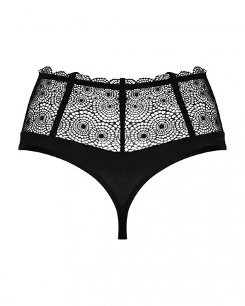 Сексуальні стрінги на високій талії Obsessive Sharlotte panties black L/XL