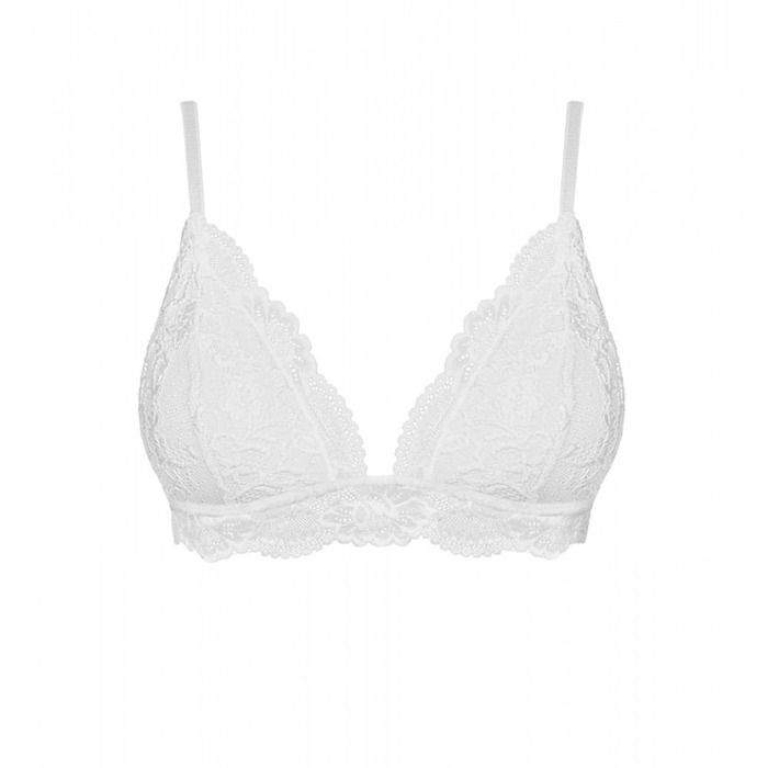 Бюстгальтер кружевной Obsessive 810 белый, размер L/XL
