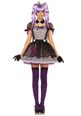 Костюм Доллі Leg Avenue Costume Dead Eye Dollie Black/White