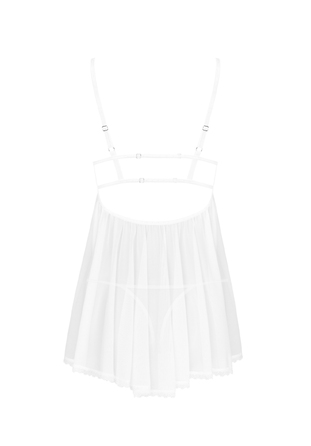Пеньюар із трусиками Obsessive Heavenlly babydoll & thong XS/S