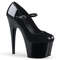 Шльопанці Pleaser Adore-787 на підборах 7 дюймів, туфлі-лодочки Мері Джейн 2 3/4 дюйма, чорні