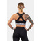 ТОП Nebbia MEDIUM IMPACT CROSS BACK SPORTS BRA BLACK 410