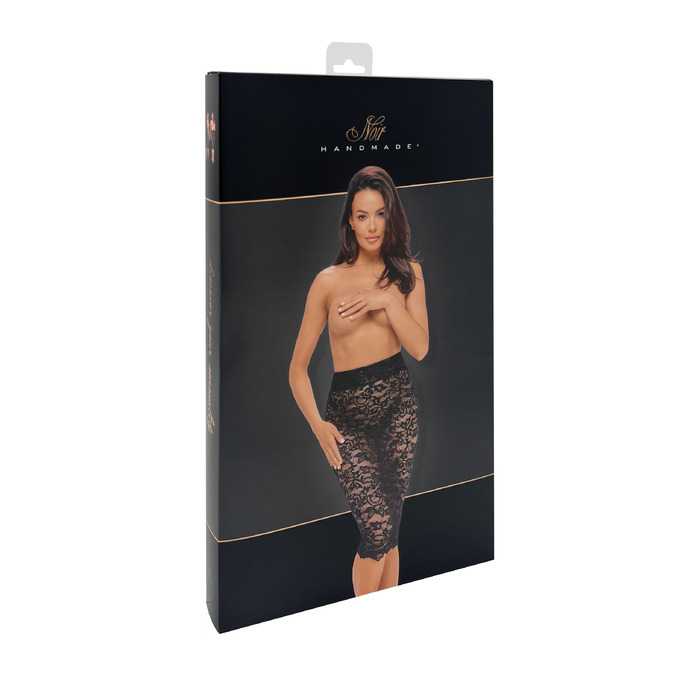 Кружевная юбка Noir Handmade Ambivalence F302 со шнуровкой, черная, L