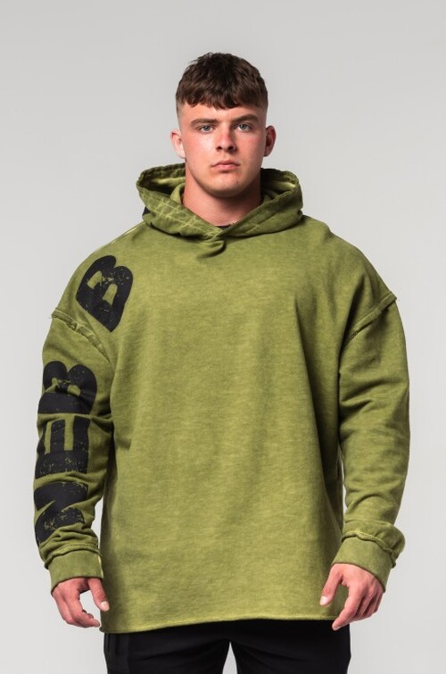 Худі Nebbia Washed-off Oversized Pullover Hoodie NO BS Green 371