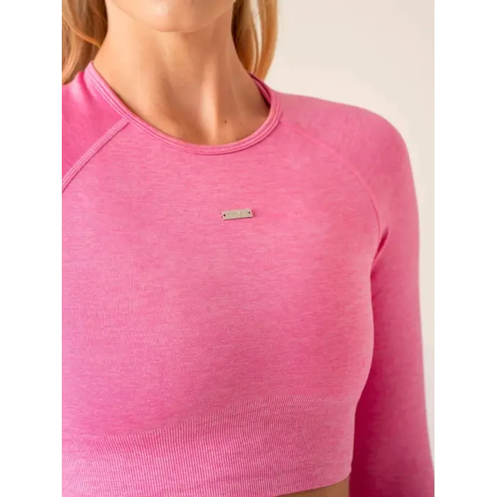 Топ Ryderwear Focus Seamless Long Sleeve Top - Hot Pink Marl