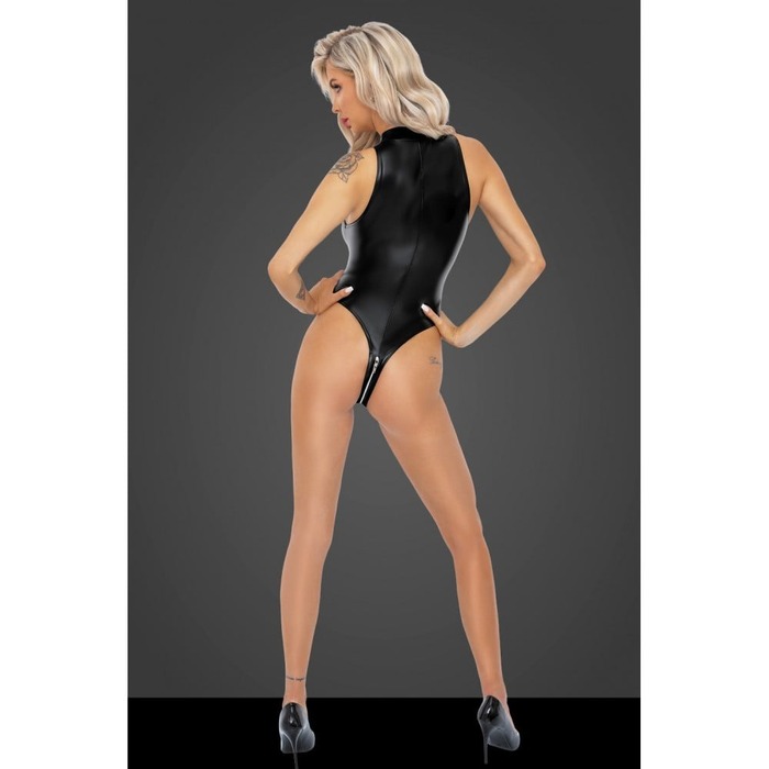 Боди L F294 Noir Handmade, с молнией, черное