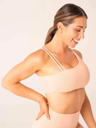Топ Ryderwear Unstoppable One Shoulder Sports Bra - Peach