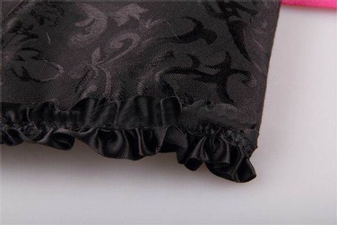 Корсет с цветочным принтом Star Night Corset Top с крючками и шнуровкой, черный, S (без коробки)